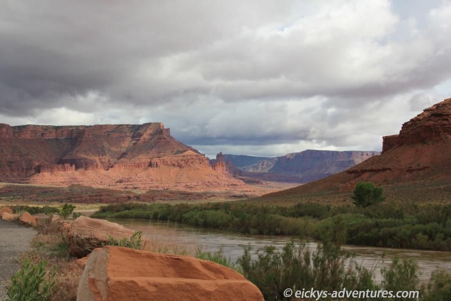 in der Nähe der Fisher Towers in der Nähe der Fisher Towers