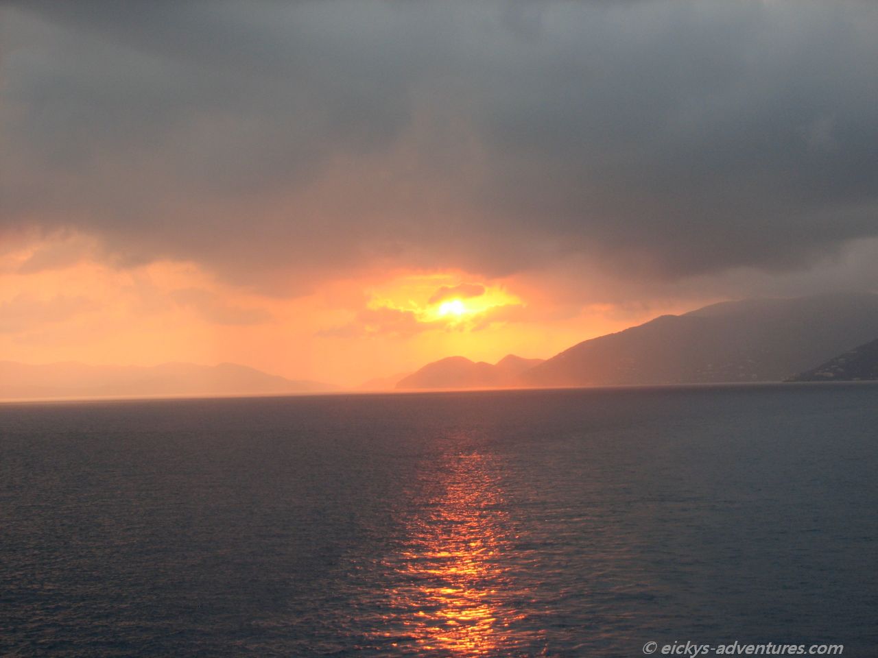 Sonnenuntergang bei Tortola Sonnenuntergang bei Tortola