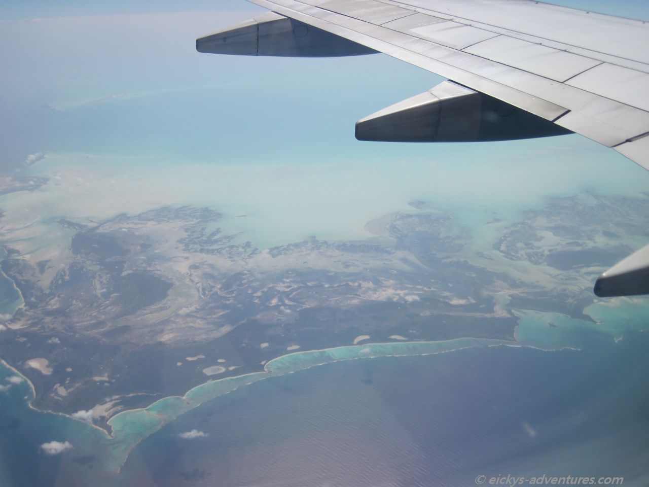 über der Karibik über der Karibik