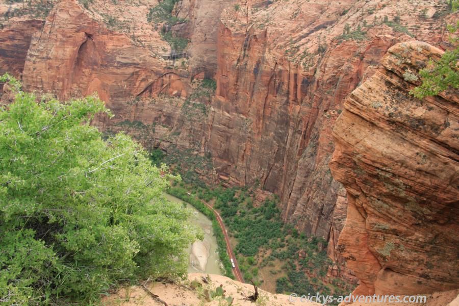 Blick nach unten vom Scouts Lookout Blick nach unten vom Scouts Lookout