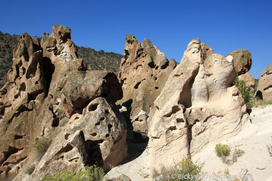 interessante Felsformationen im Bandelier interessante Felsformationen im Bandelier