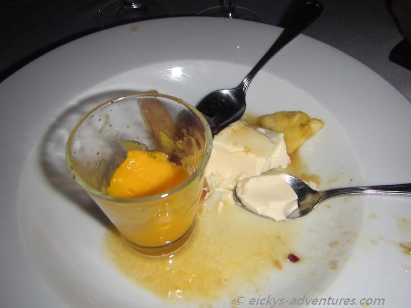 Nachtischteller (Maracuja-Sorbet, Pannacotta, …) Nachtischteller (Maracuja-Sorbet, Pannacotta, …)