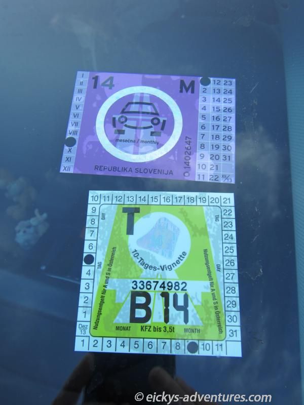 die Vignetten waren ordnungsgemäß aufgeklebt die Vignetten waren ordnungsgemäß aufgeklebt