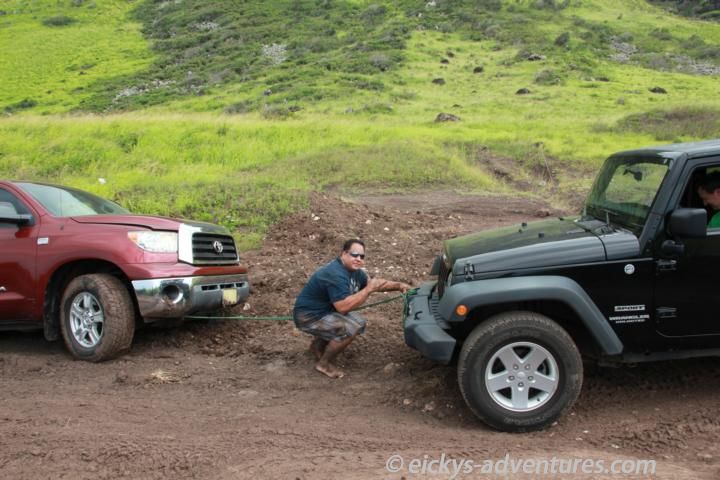 wir halfen dem Hawaiianer aus dem Matsch wir halfen dem Hawaiianer aus dem Matsch