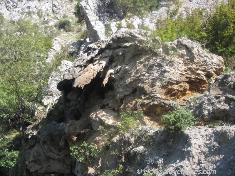 Rafting auf dem Zrmanja River - hier floss vor vielen Jahren auch mal Wasser runter Rafting auf dem Zrmanja River - hier floss vor vielen Jahren auch mal Wasser runter