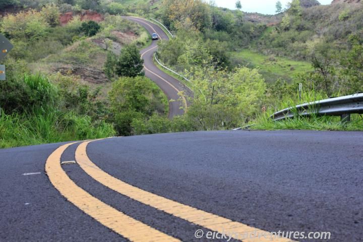 Straße zum Waimea Canyon Straße zum Waimea Canyon