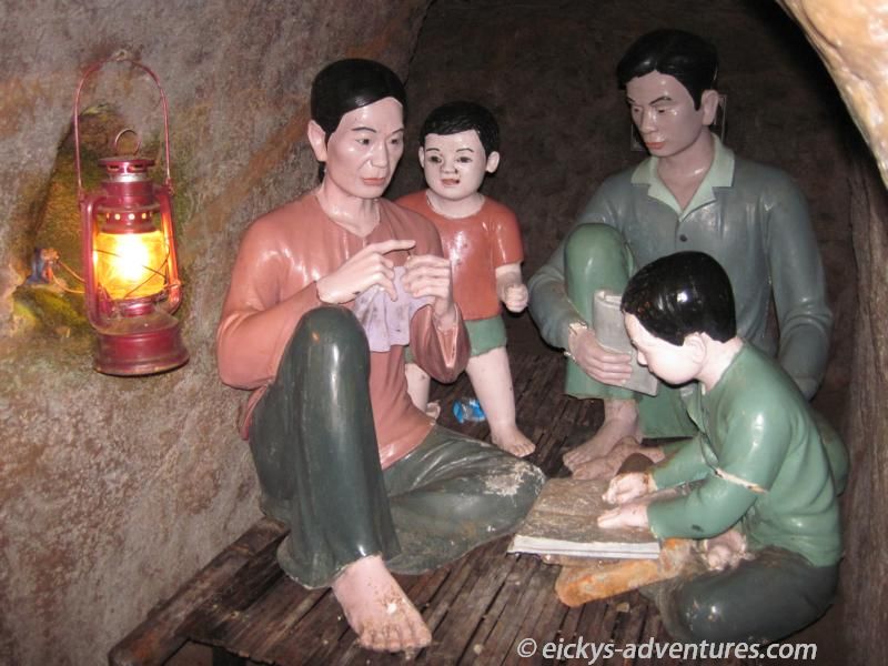 Tunnel von Vinh Moc, Schlafraum einer Familie