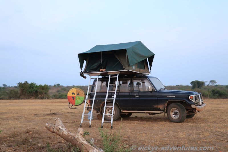 Camping auf der Mweya Peninsula