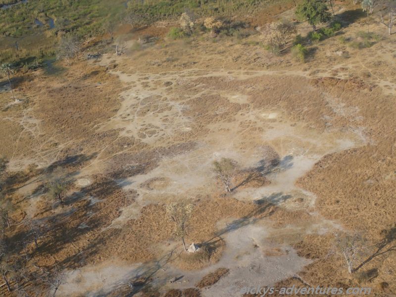 Flug über das Okavango Delta Flug über das Okavango Delta