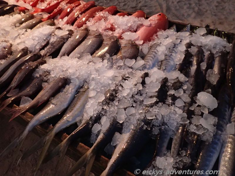 frischer Fisch zum Abendessen in Mirissa frischer Fisch zum Abendessen in Mirissa