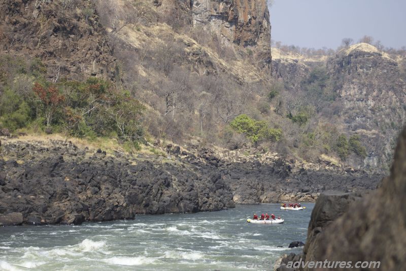 Rafting auf dem Sambesi River Rafting auf dem Sambesi River