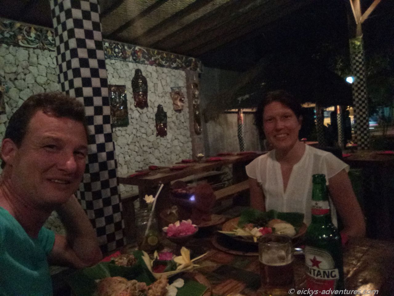 Abendessen im Tirta Sari Abendessen im Tirta Sari