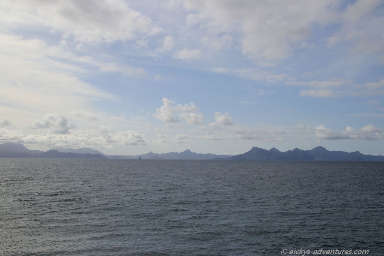 Blick zurück auf Sao Vicente Blick zurück auf Sao Vicente