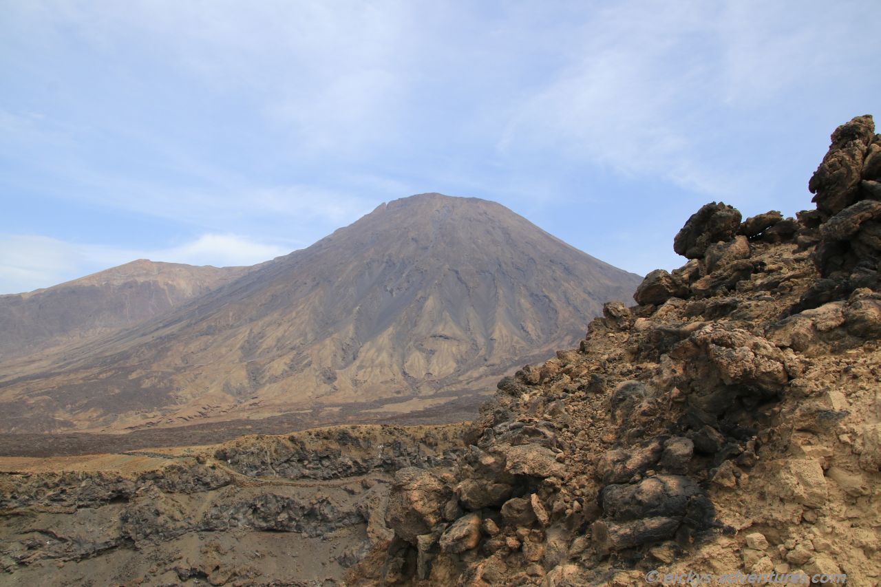 Wanderung von Tarrafal nach Monte Trigo: der Vulkan Tope de Coroa Wanderung von Tarrafal nach Monte Trigo: der Vulkan Tope de Coroa