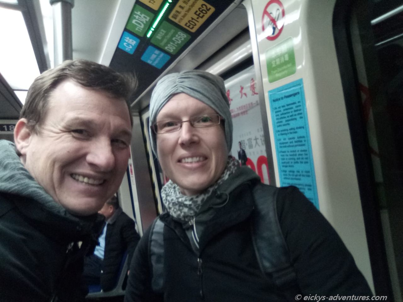 in der Metro in der Metro