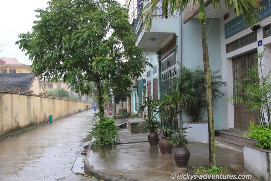 Straße in Ninh Binh vorm Kim Lien Guesthouse